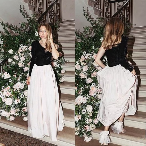 Antonio Melani x Born on Fifth Blair One Shoulder Sleeve Woven Taffeta Dress - Picture 3 of 14